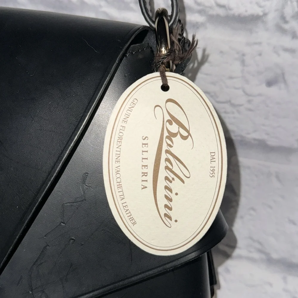 Boldrini Selleria Black Carmen Shoulder Bag Opera Collection Large Luxury Purse